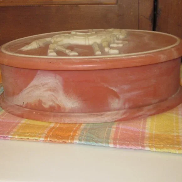 Vintage Incolay Soapstone Carousel Hinged Box - Picture 3 of 7